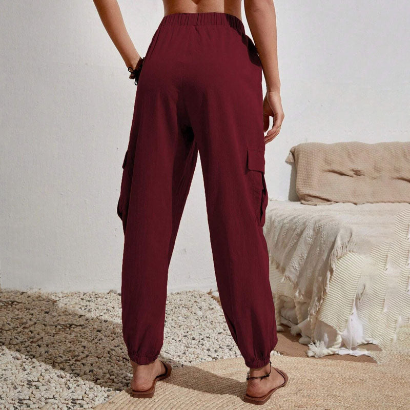 Schlichte Cargo-Freizeithose