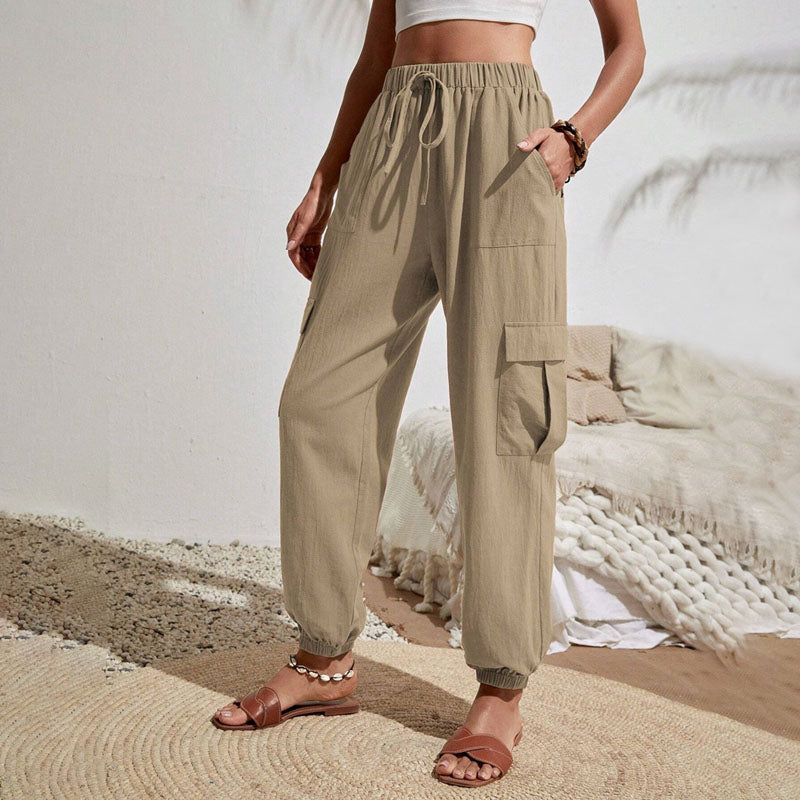 Schlichte Cargo-Freizeithose