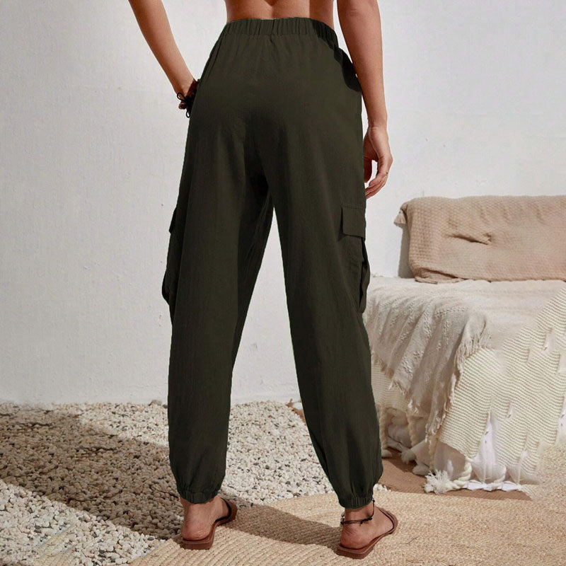 Schlichte Cargo-Freizeithose