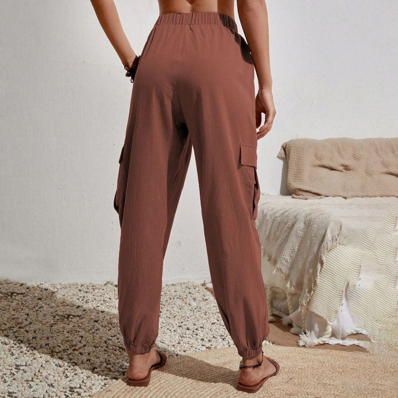 Schlichte Cargo-Freizeithose
