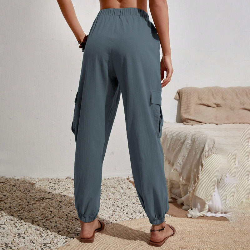 Schlichte Cargo-Freizeithose
