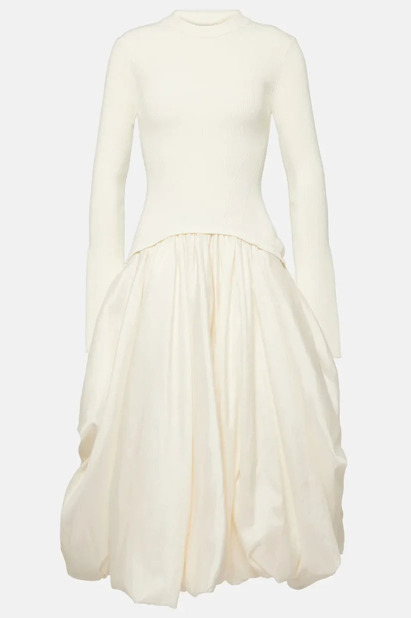 Midikleid Mit Ballonrock