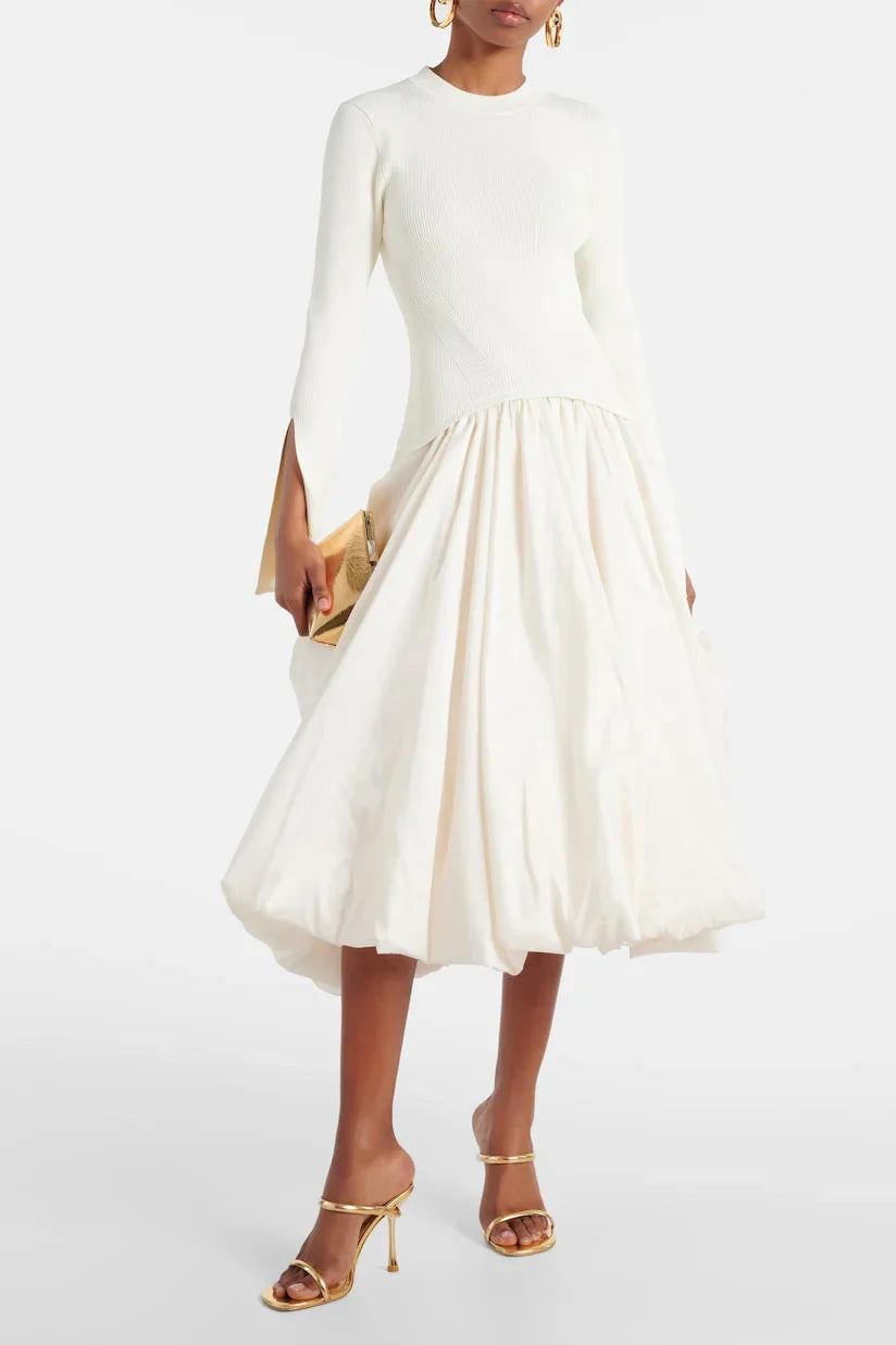 Midikleid Mit Ballonrock