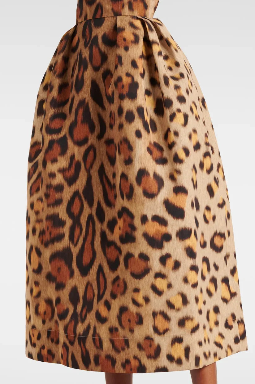 Figurbetontes Kleid Mit Leopardenmuster