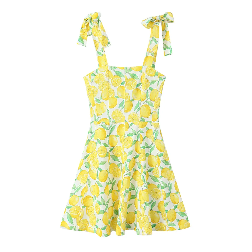 Slim Cut - Zitronengemustert - Sommerkleid