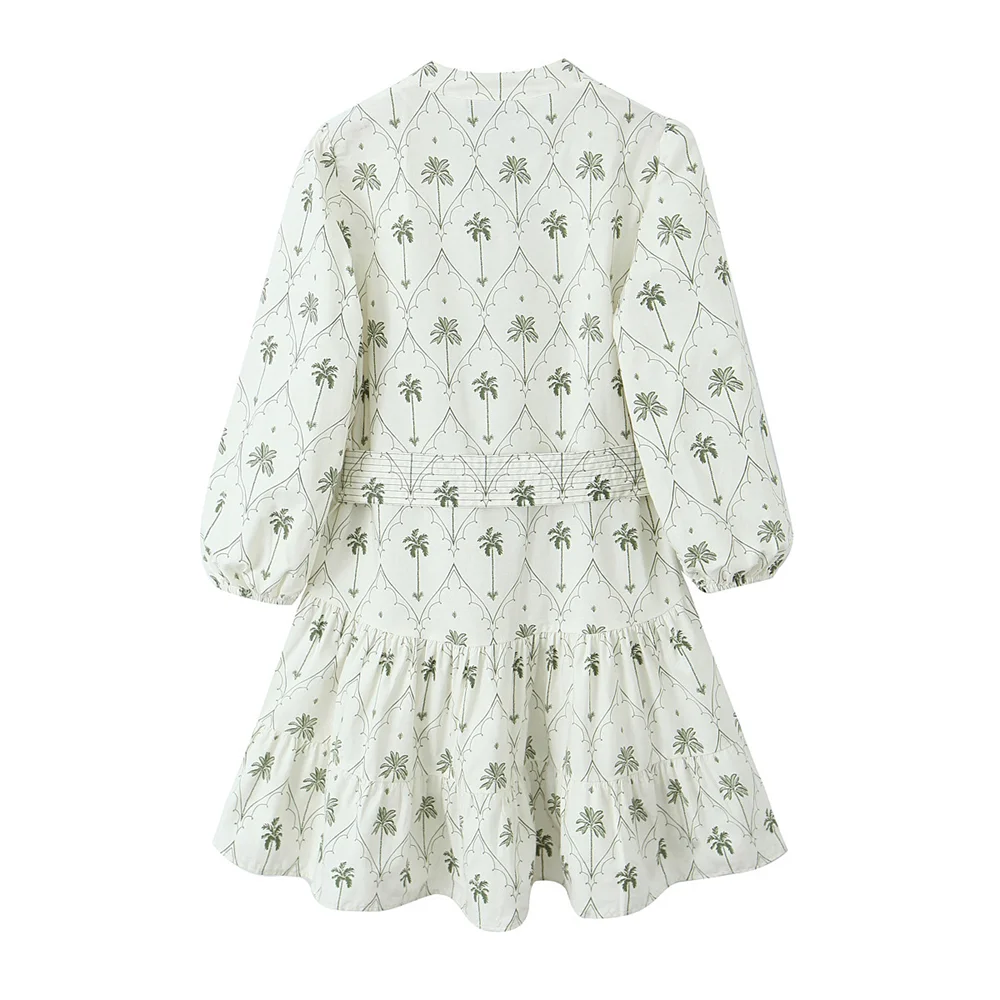 Minikleid Mit V-Ausschnitt