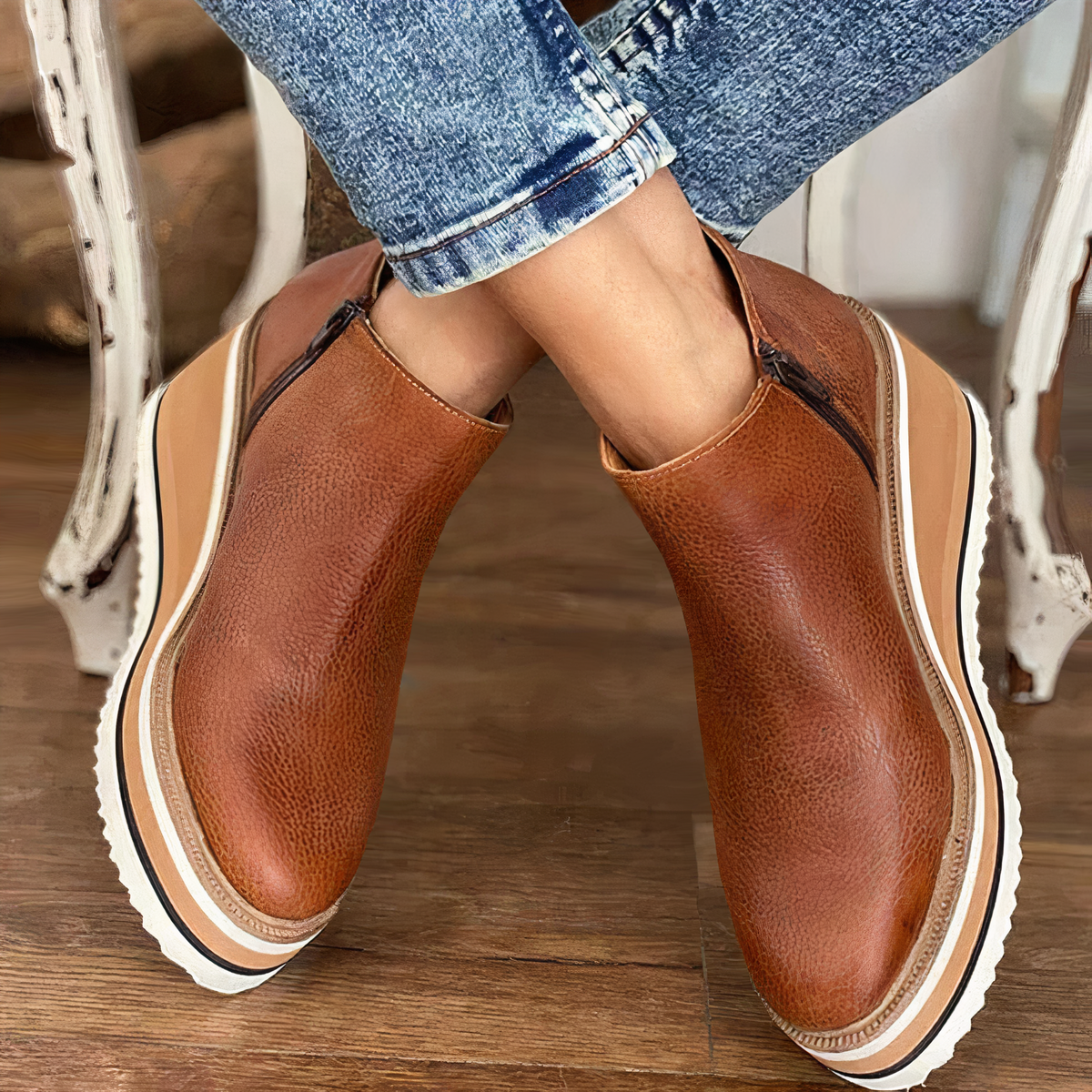 Bequeme Stiefel Mit Reißverschluss
