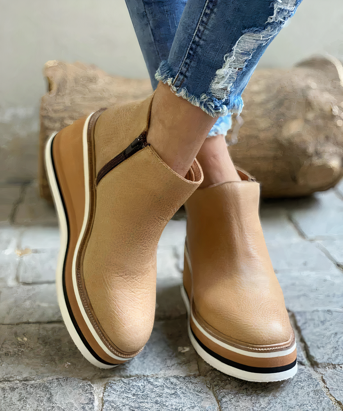 Bequeme Stiefel Mit Reißverschluss