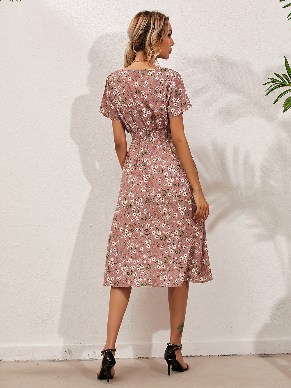 Damenkleid Mit Blumenmuster