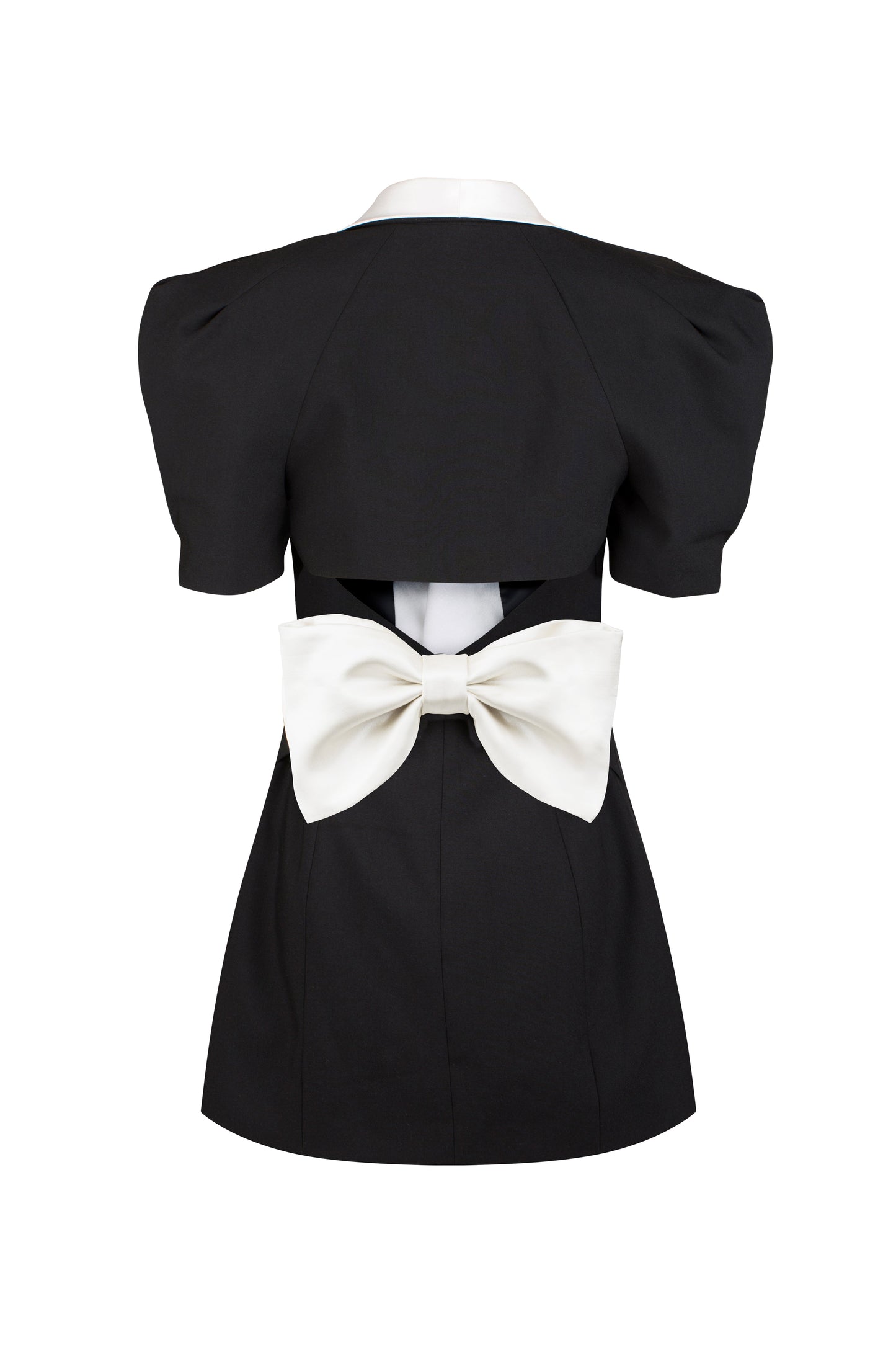 Rückenfreies Minikleid Mit V-Ausschnitt Und Schleife