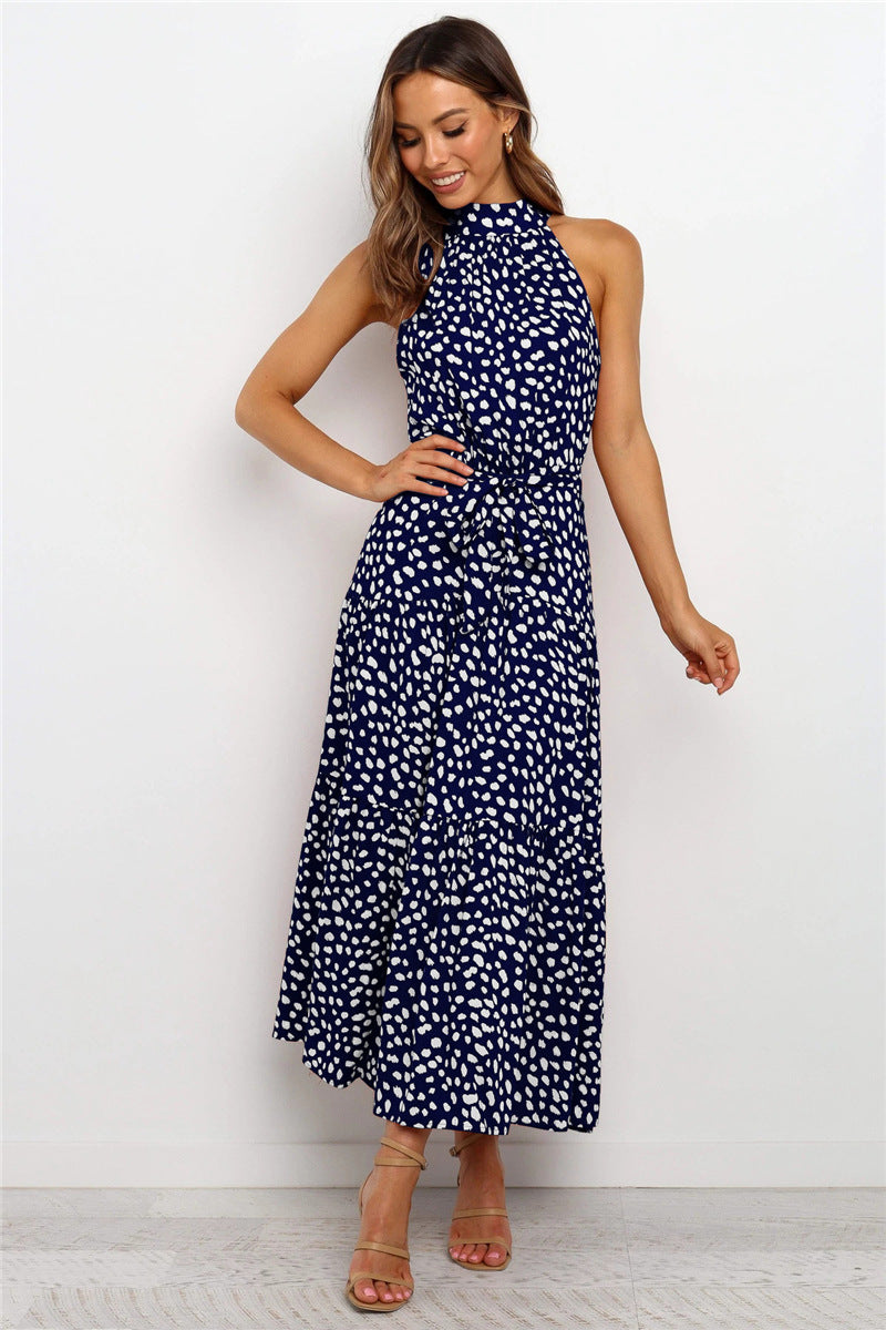 Maxi-Sommerkleid Mit Punktemuster