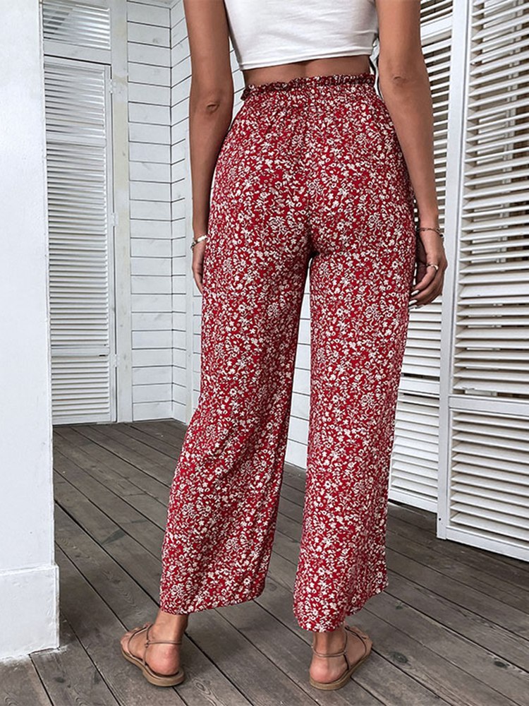Weiße Hose Mit Blumenmuster