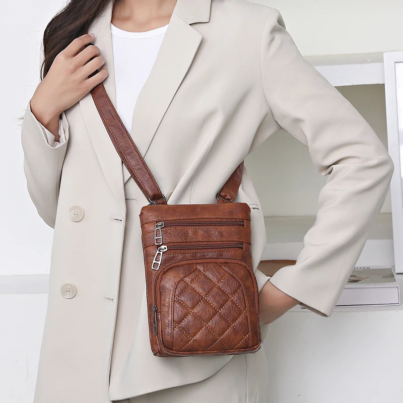 Damen Designer Handtasche Vintage Crossbody Telefon Schultertasche