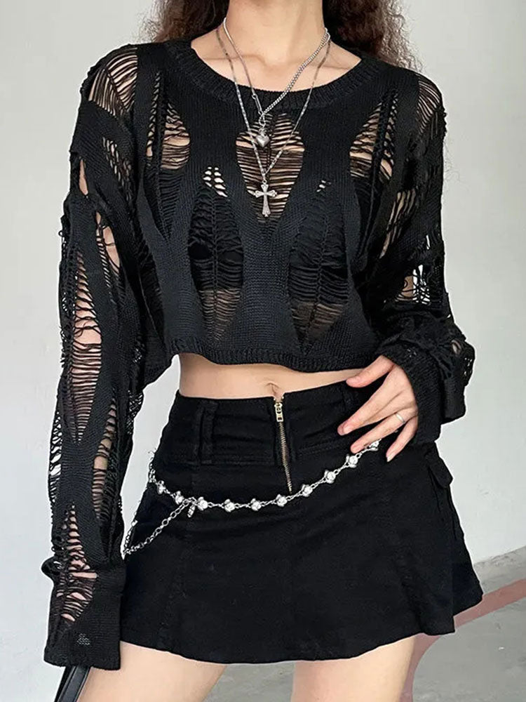 Bluse Mit Strickdetail