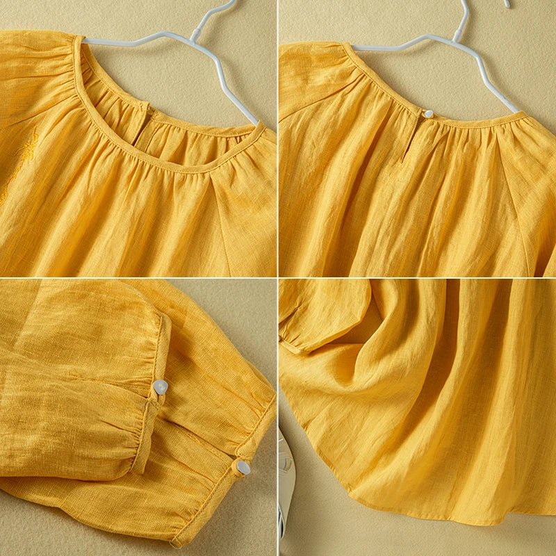 Stylische Rundhalsbluse