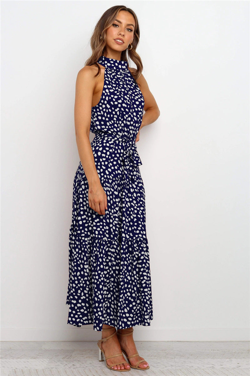 Maxi-Sommerkleid Mit Punktemuster
