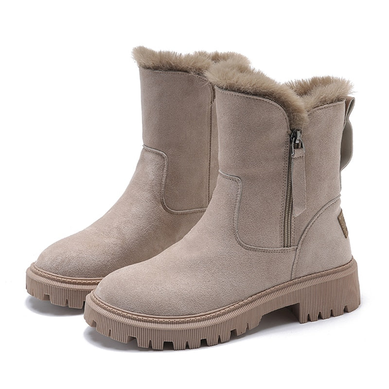 Stilvolle Und Funktionale Winterstiefel Mit Knöchelreißverschluss