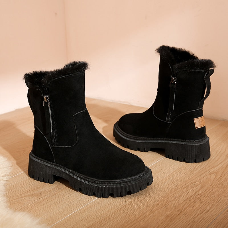 Stilvolle Und Funktionale Winterstiefel Mit Knöchelreißverschluss