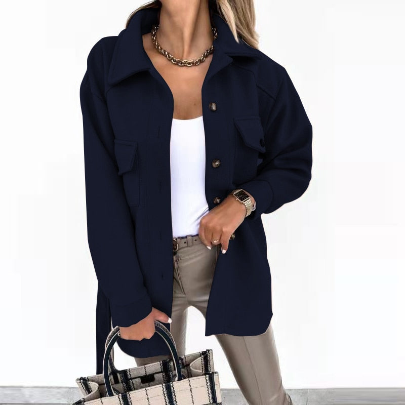 Elegantes Design, Stylischer Mantel Für Damen