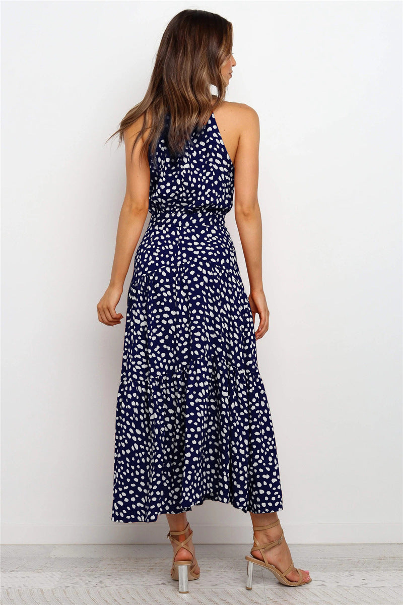 Maxi-Sommerkleid Mit Punktemuster