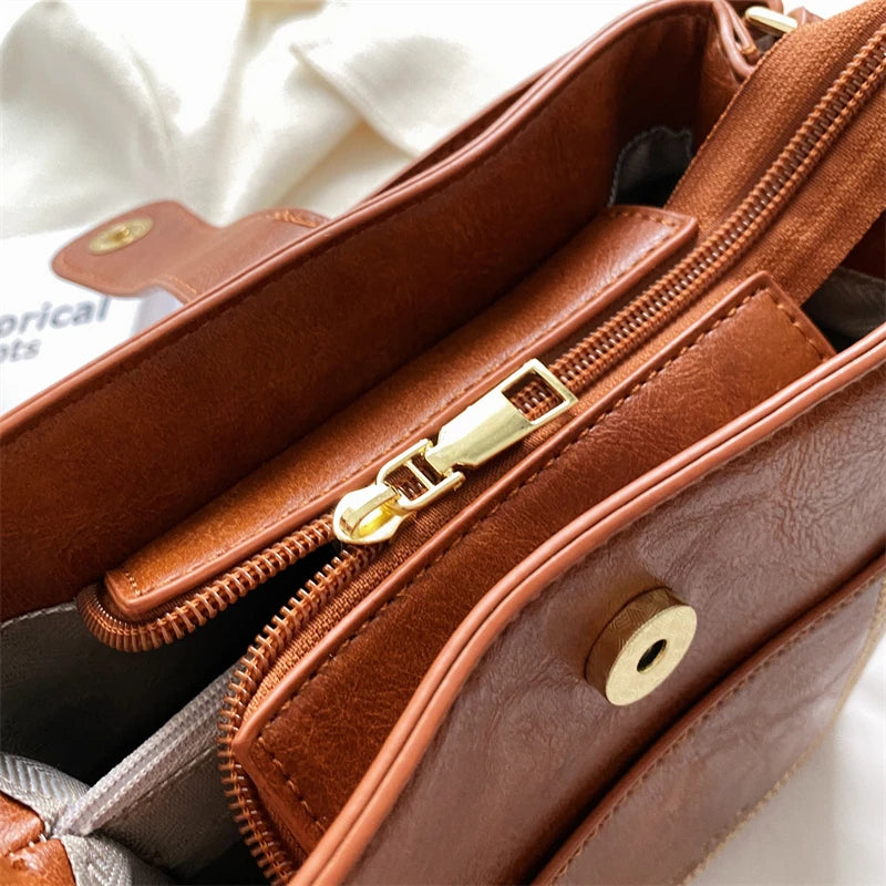 Modische Damen-Umhängetasche Aus Luxuriösem Leder
