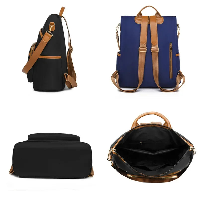 Reiserucksack Damen Nylon Wasserdichter Laptop-Rucksack