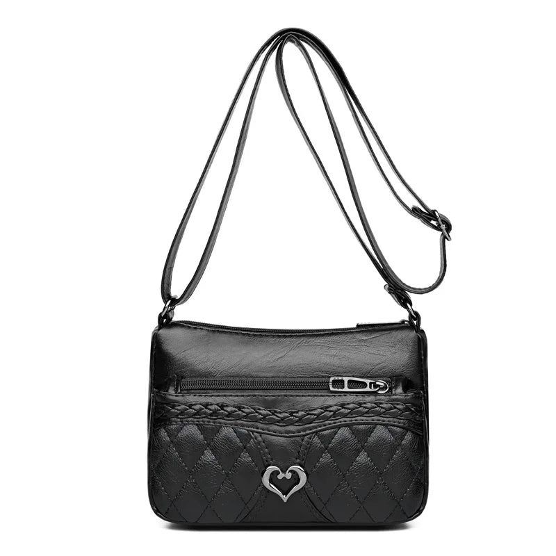 Vintage-Umhängetasche Mit Mehreren Taschen