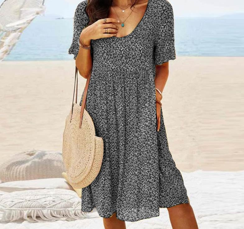 Sommerliches, Geräumiges Midikleid