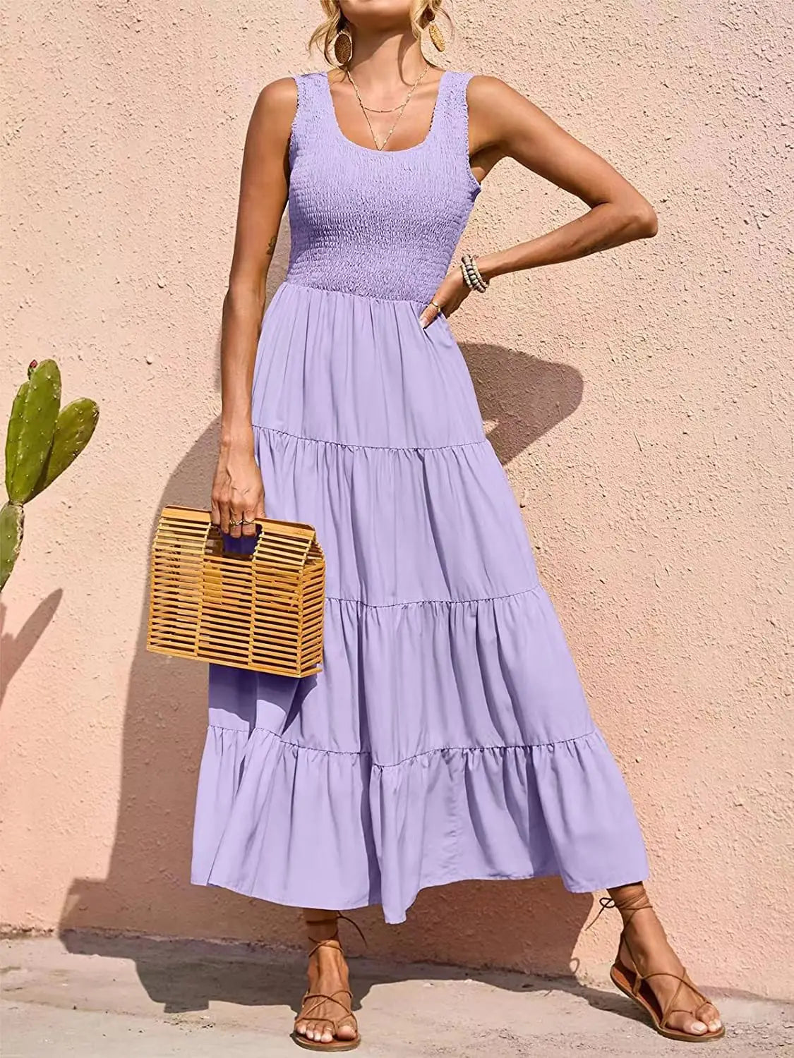 Fließendes Maxikleid İn A-Linie
