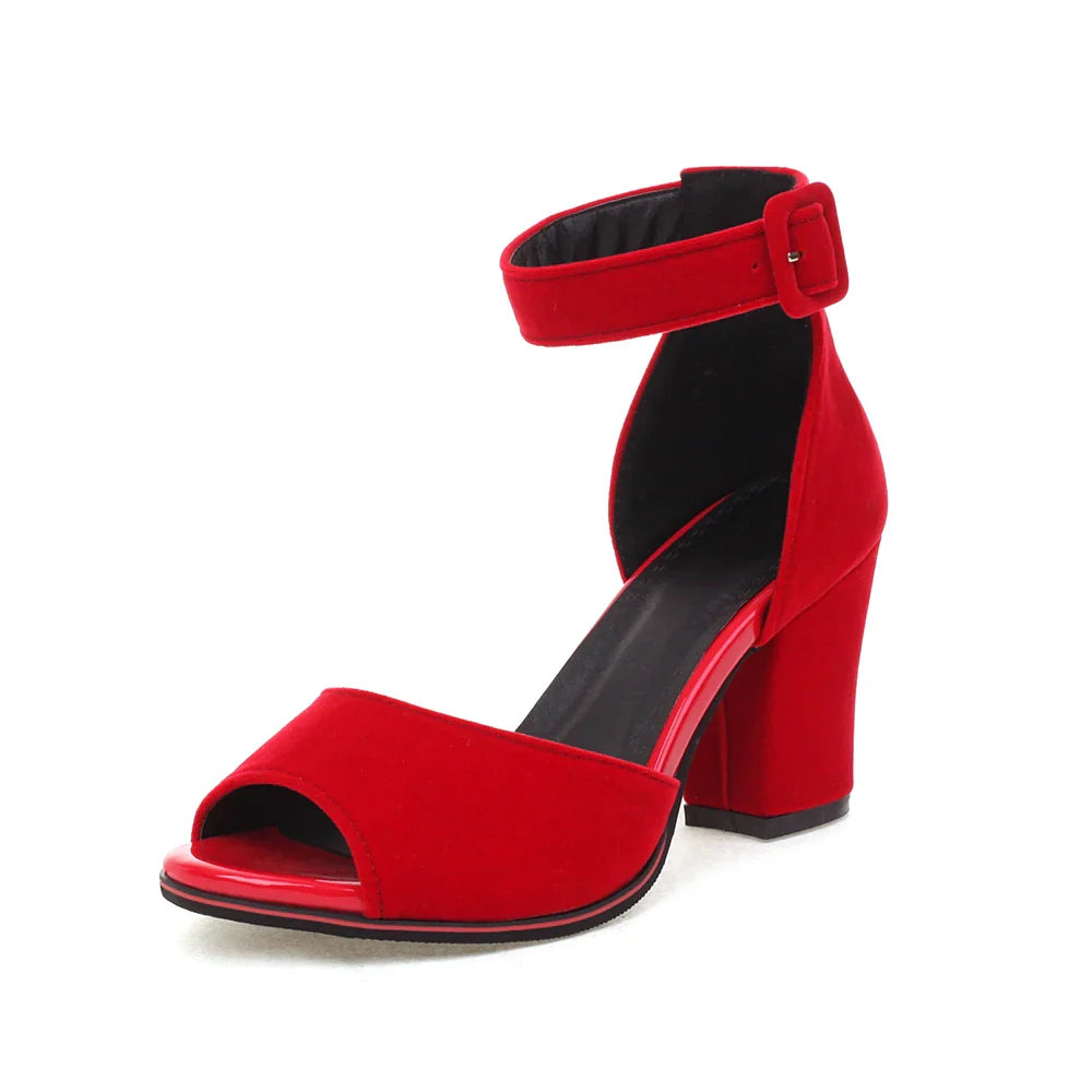 Wildleder-Pumps Mit Offener Spitze