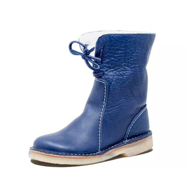 Schnürstiefel Mit Bauschiger Innenseite