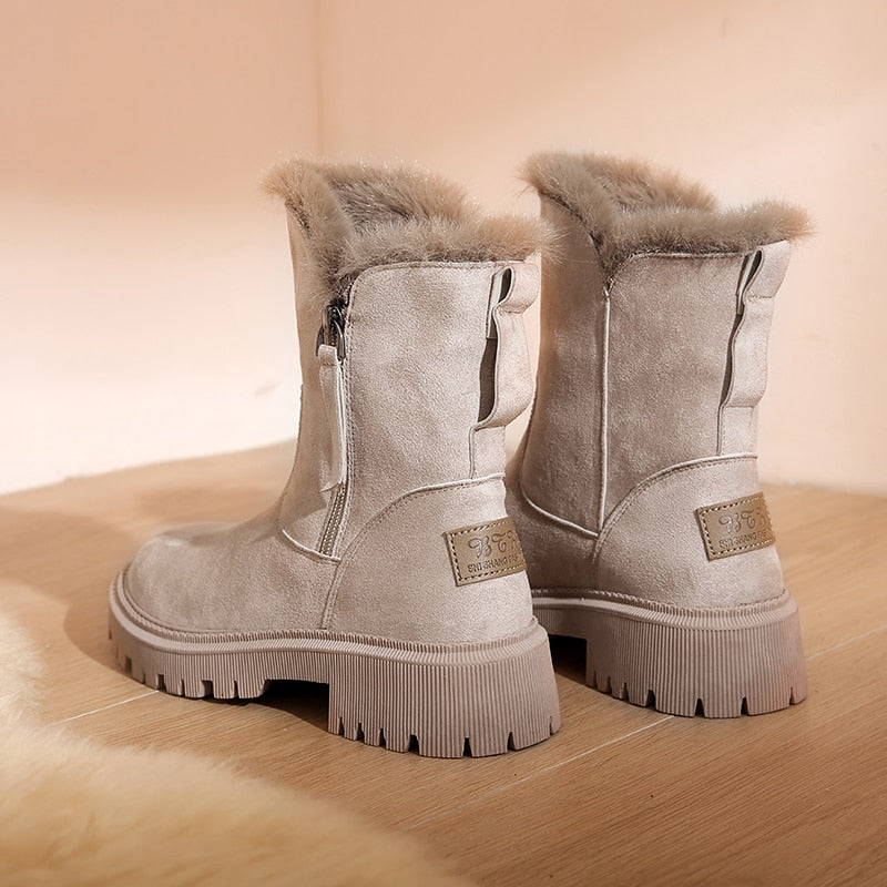 Stilvolle Und Funktionale Winterstiefel Mit Knöchelreißverschluss