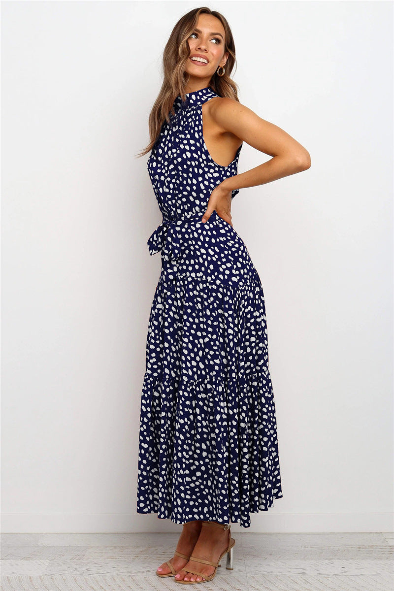 Maxi-Sommerkleid Mit Punktemuster