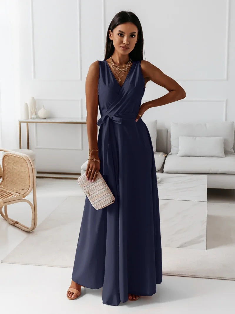 Cocktailkleid Mit Taillengürtel | Maxikleid Mit Schickem Und Schlichtem Design