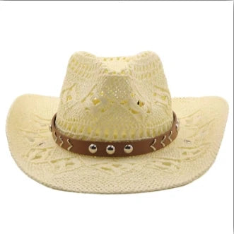 Retro Sommer Strand Stroh Cowboyhut