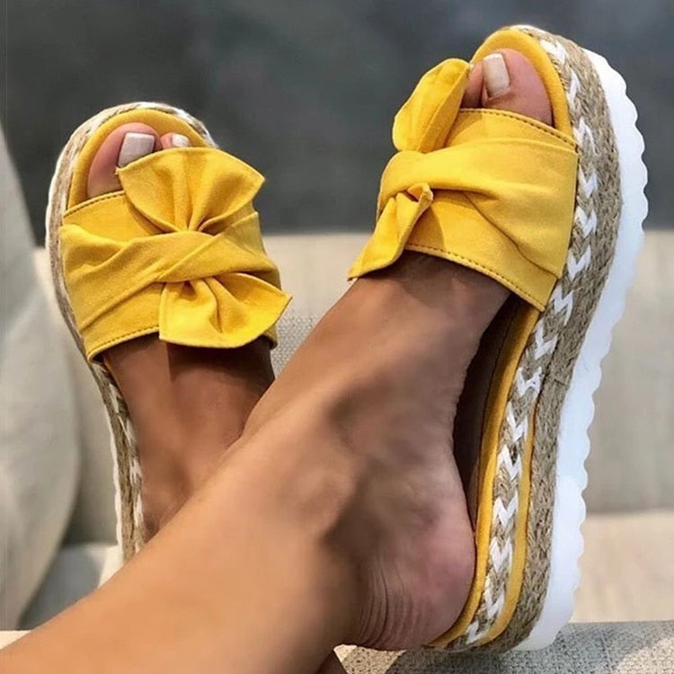 Edle Slipper Mit Schleifen-Design
