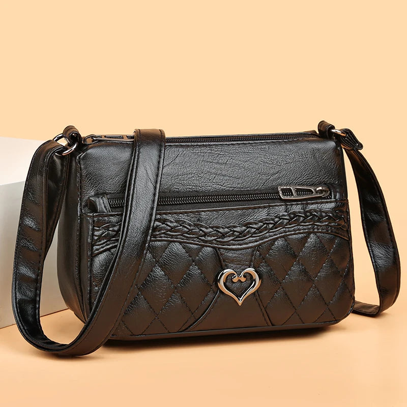 Vintage-Umhängetasche Mit Mehreren Taschen