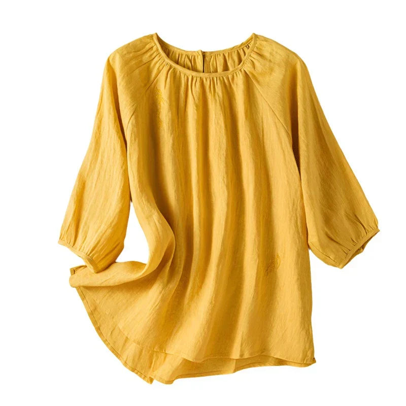 Stylische Rundhalsbluse