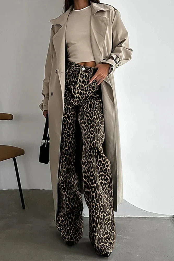 Hose Mit Leopardenmuster