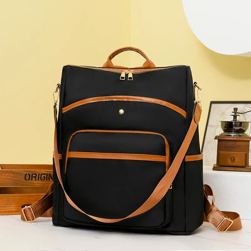 Reiserucksack Damen Nylon Wasserdichter Laptop-Rucksack