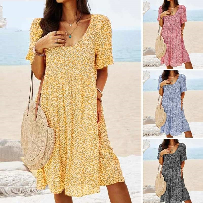 Sommerliches, Geräumiges Midikleid