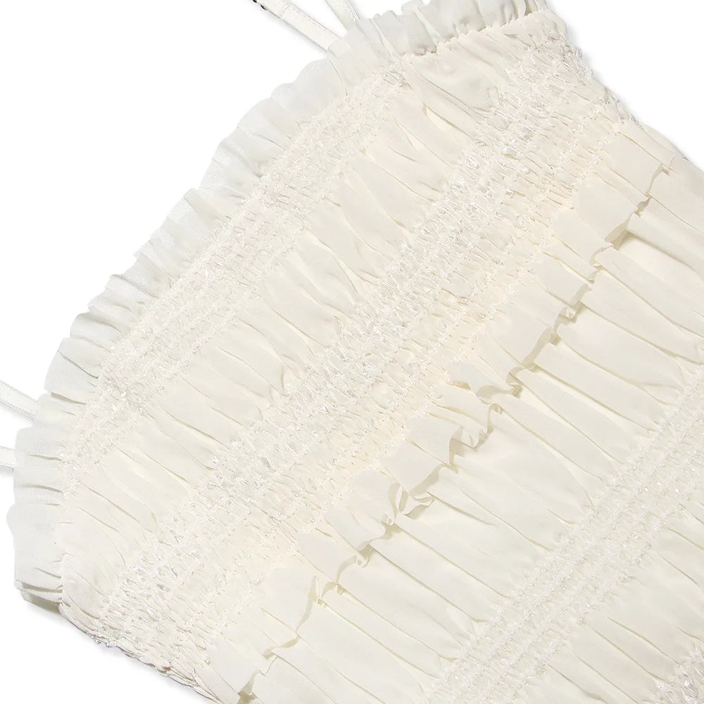 Maxi-Slipkleid Mit Plissierung