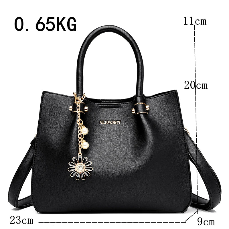 Hochwertige Damenhandtasche Aus Pu-Leder Mit Großem Fassungsvermögen