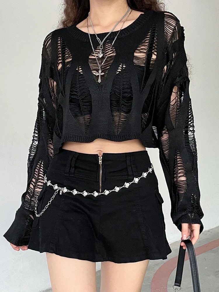 Bluse Mit Strickdetail