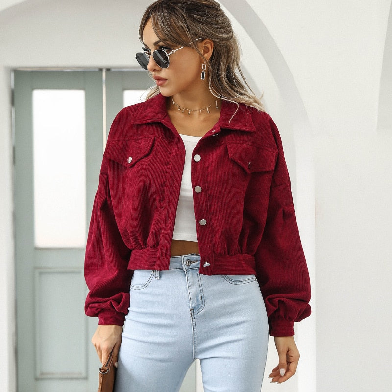 Elegante Samtjacke İm Kurzdesign