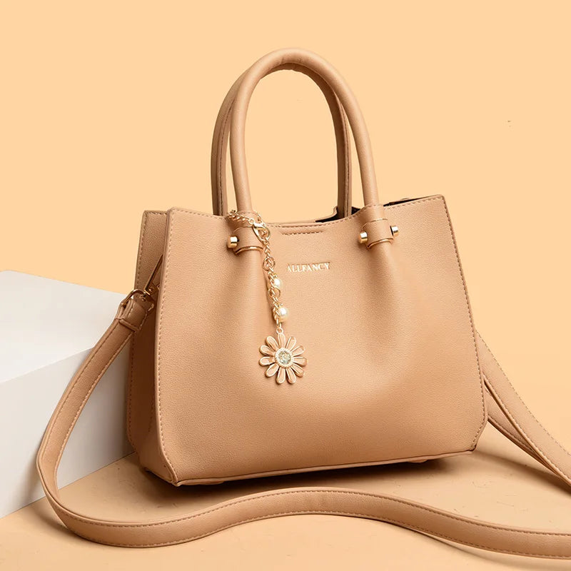 Hochwertige Damenhandtasche Aus Pu-Leder Mit Großem Fassungsvermögen