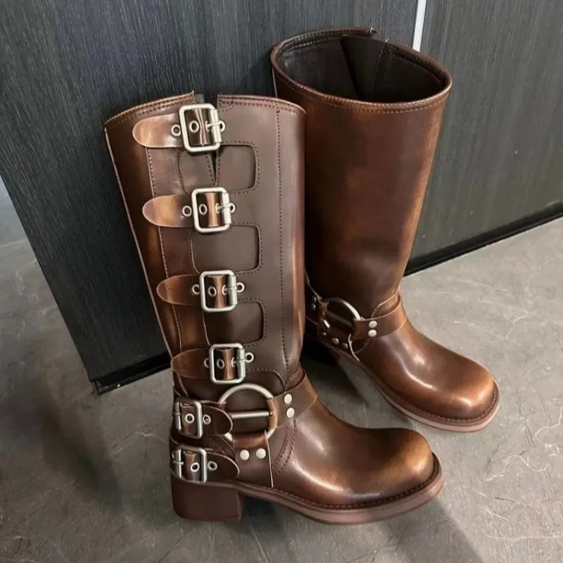Elegante Stiefel İm Vintage-Design