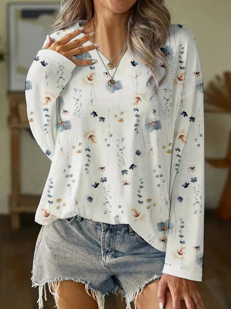 Elegante Bluse Mit Blumenmuster
