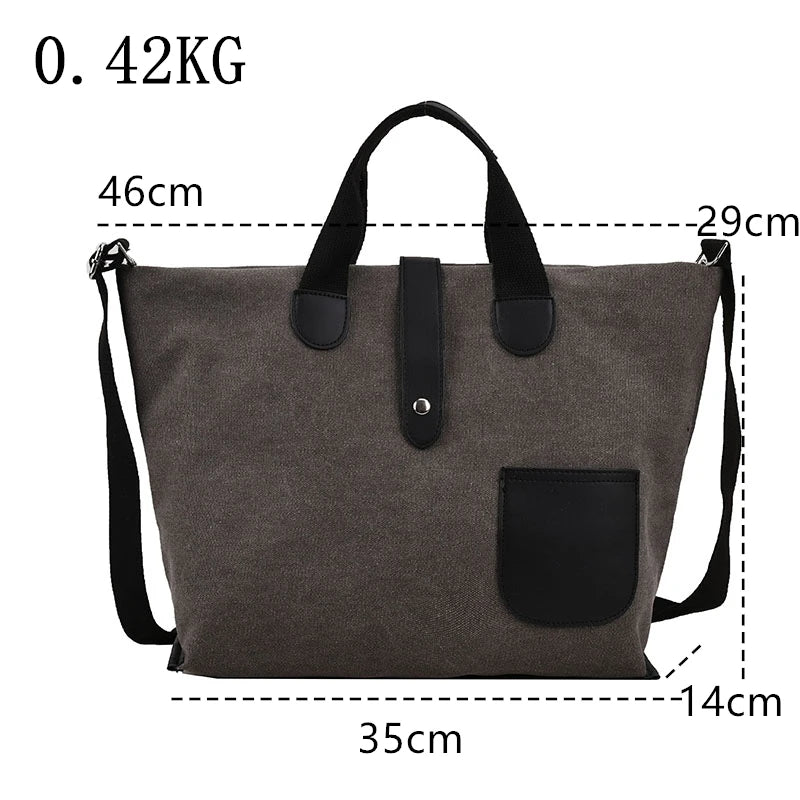 Canvas-Tasche Mit Großem Fassungsvermögen Für Damen
