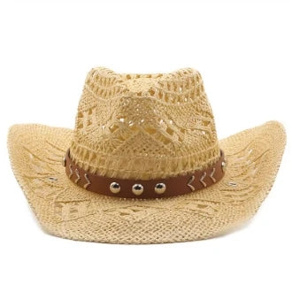 Retro Sommer Strand Stroh Cowboyhut